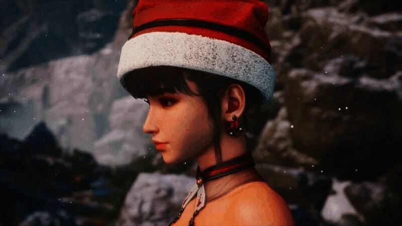 角色不同角度的节日造型