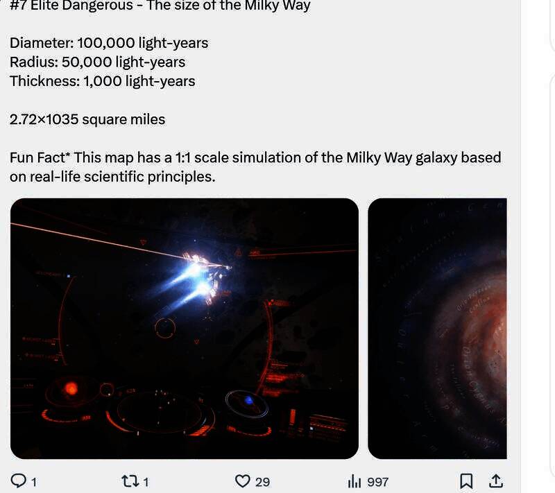 精英:危险游戏中的银河系画面