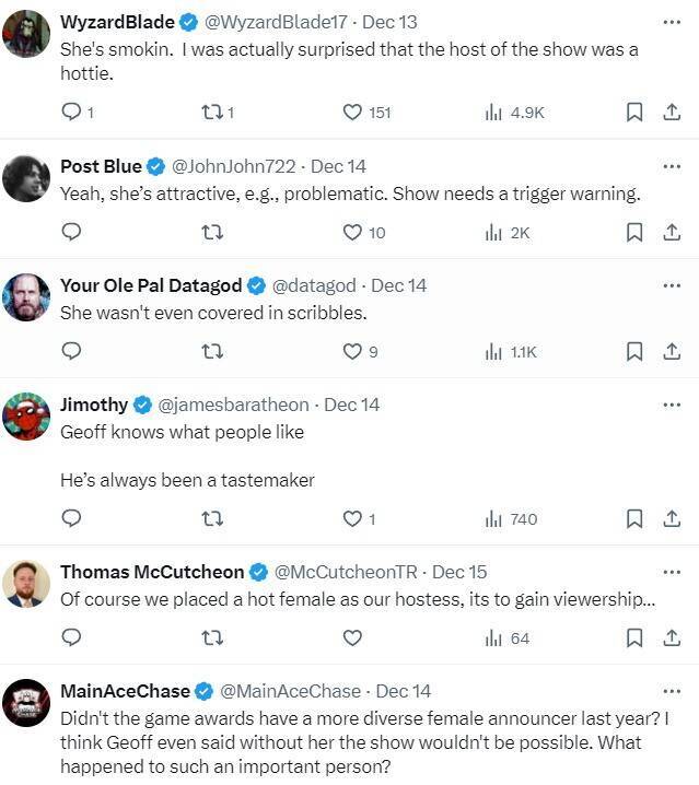 网友热烈讨论的TGA美女主持人Sydnee Goodman