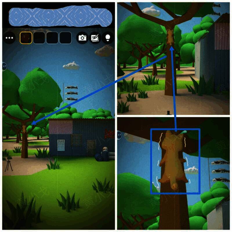 观察树上猫抖动幅度图片