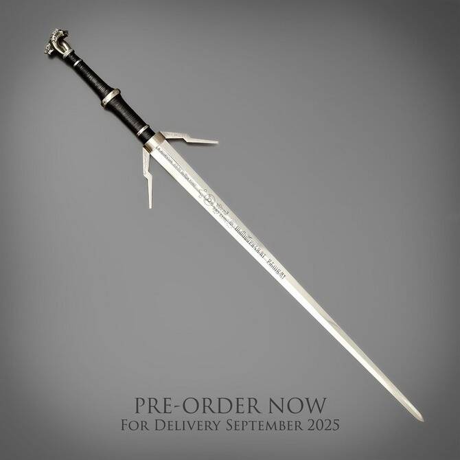 《巫师3》杰洛特钢剑细节图片