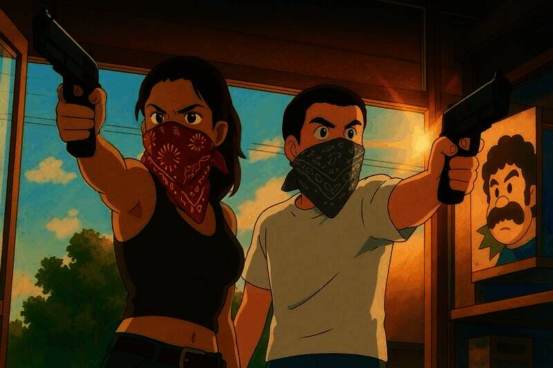 吉卜力风格《GTA6》截图4