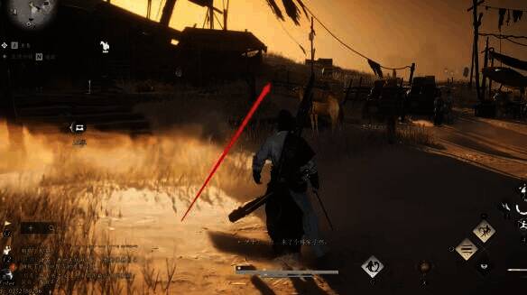 前方小棚子处小猫图片