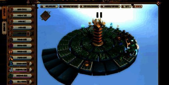 建立护法殿界面展示图