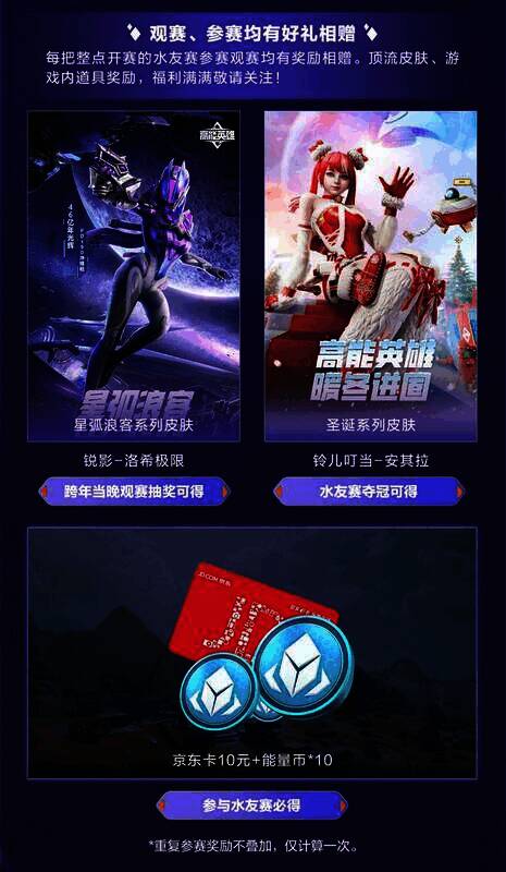 《高能英雄》水友赛奖励展示图