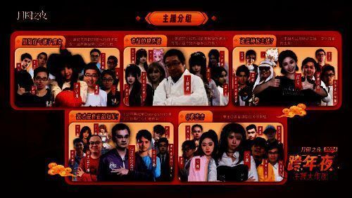 《月圆之夜》跨年活动主播分组介绍图
