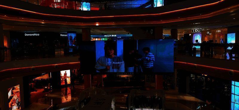 杭州滨湖银泰in77大屏位置图