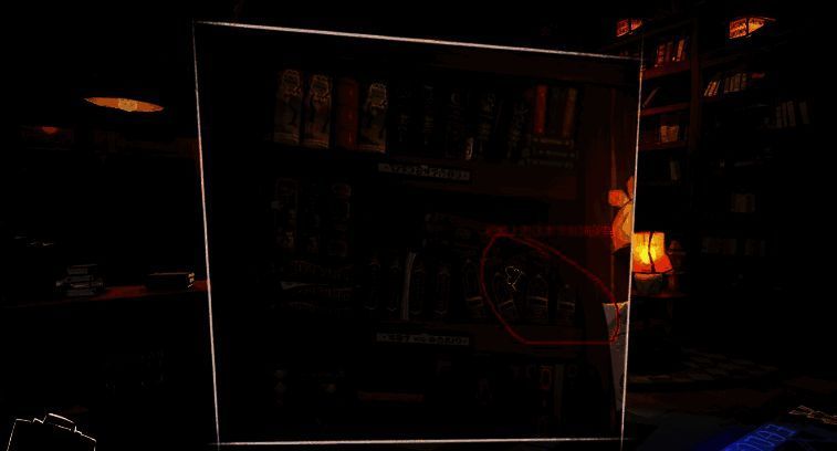 落日山丘图书馆书架画面