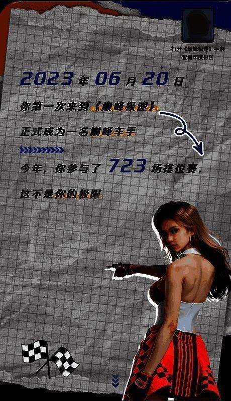 《巅峰极速》2023年度车手报告宣传图2