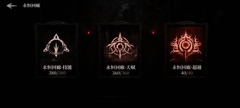 永恒回廊关卡画面