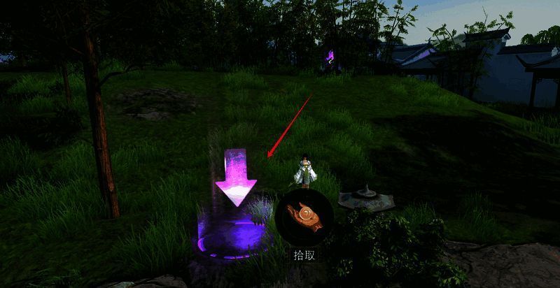 青石庭灯旁的行囊