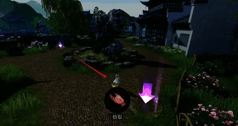 巨石花圃后的行囊