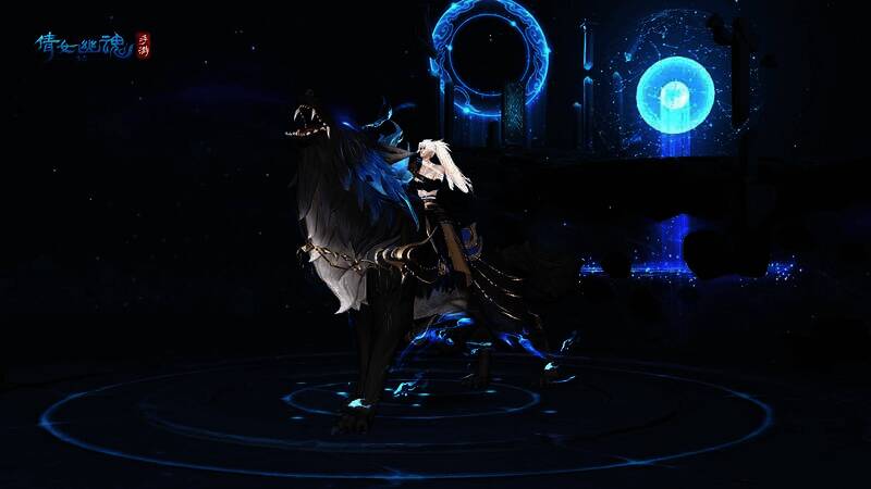 寒夜奔雷踏雷而来图