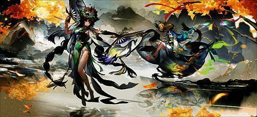 《自在西游》水墨华彩系列皮肤画面