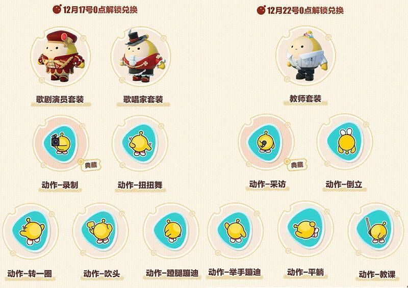 《蛋仔派对》职业外观与趣味动作