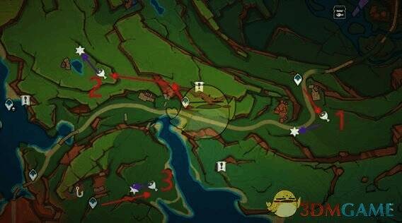 熔岩辉龙像东面挑逗幻写灵位置示意图