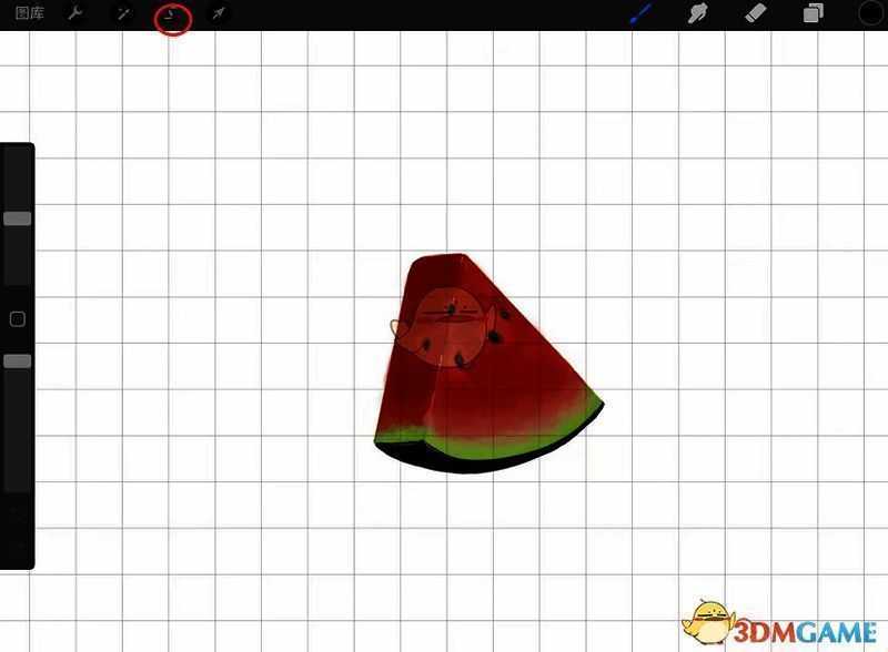 打开套索工具的界面图