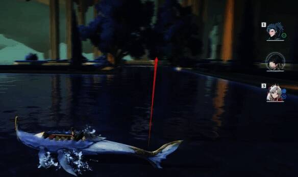 从瀑布下去后右转前进图片