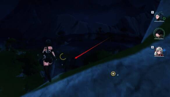 爬到山上跳下图片