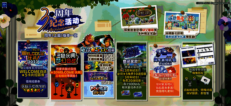 《偶像梦幻祭2》三周年游戏内活动奖励相关图片