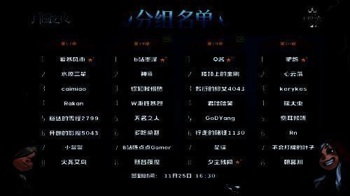 《月圆之夜》公开赛苏州站分组名单图5