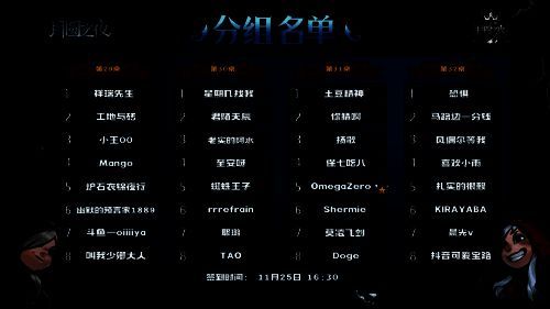 《月圆之夜》公开赛苏州站分组名单图8