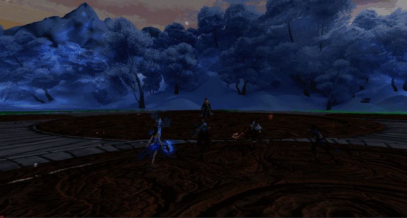 巫皇女与瞳渊融合场景图