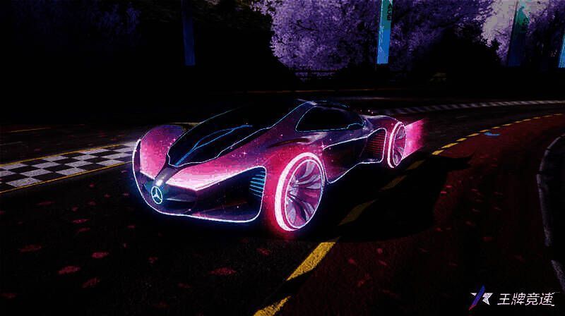 奔驰 Biome 霓虹粉涂装图
