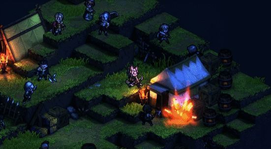 《铃兰之剑》中留白画面示例