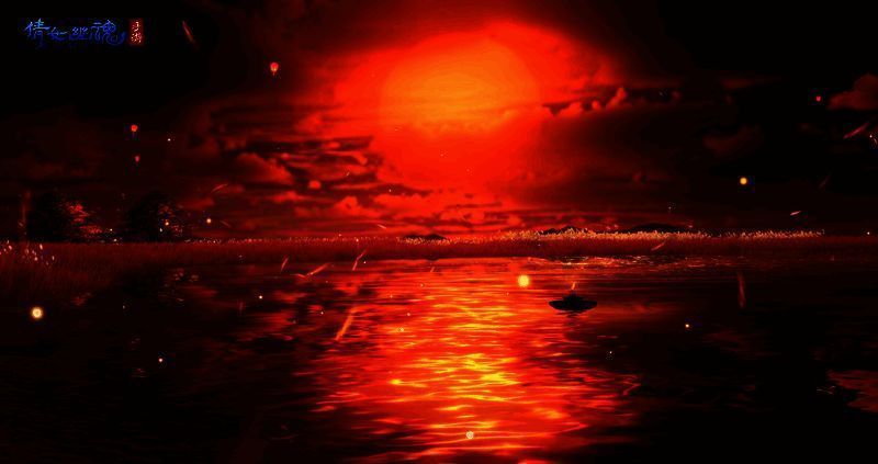 傍晚昆仑山景色