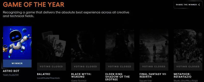 TGA颁奖礼相关画面