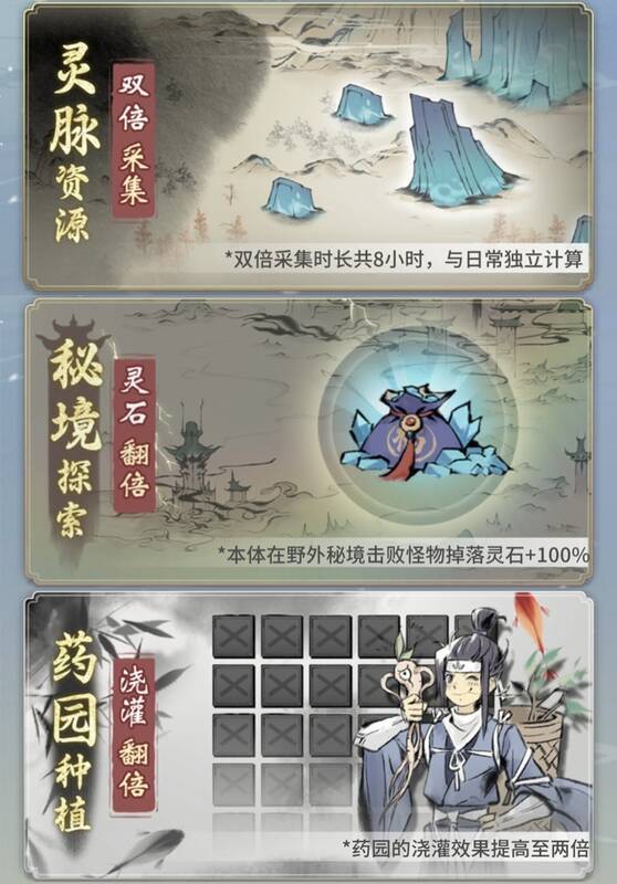 一念逍遥双倍资源福利宣传图