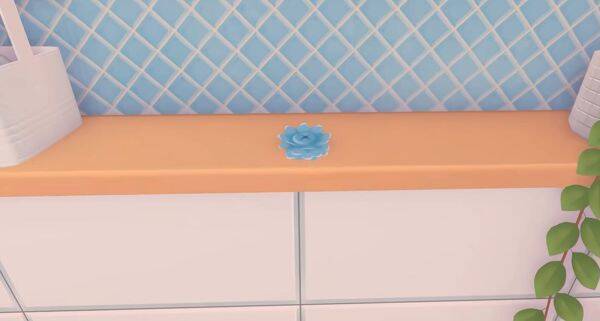 花饰发圈在卫生间的图2