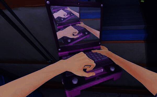 玩家拔出《米塔》卡带机卡带的画面