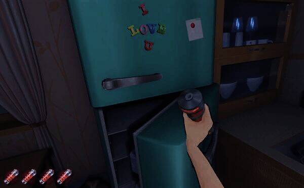 冰箱贴上显示I LOVE U的图片