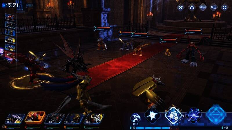 《数码宝贝：源码》战斗机制展示图