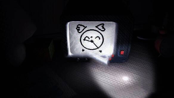 电视机出现闹钟画面图