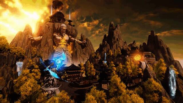 涿光城的神秘夜景