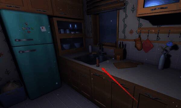 厨房台子上的电池