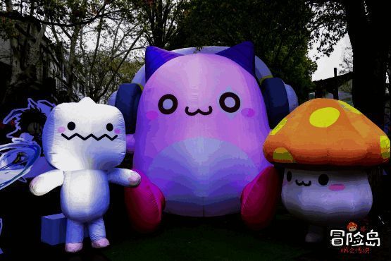 快闪打卡互动点的品克缤气模