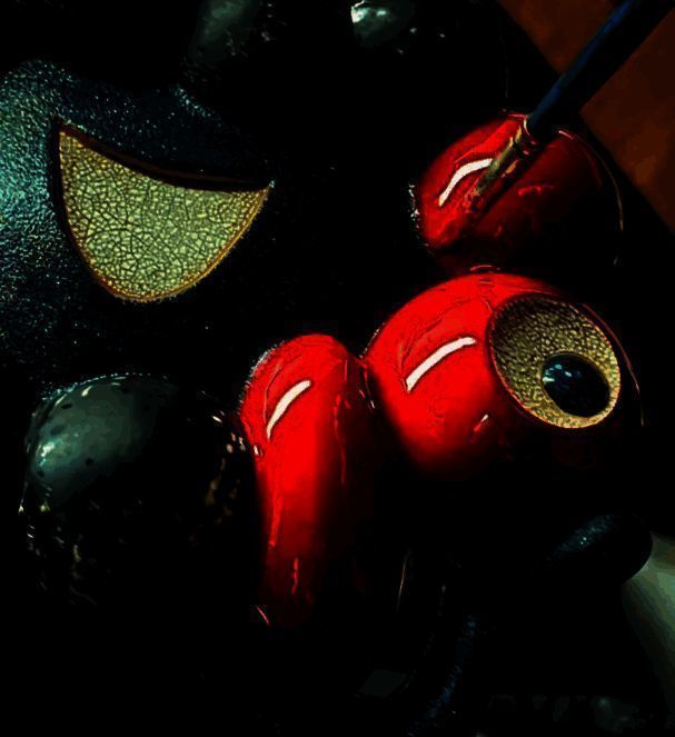 大阪世博会天价脉脉吉祥物漆器手办整体展示