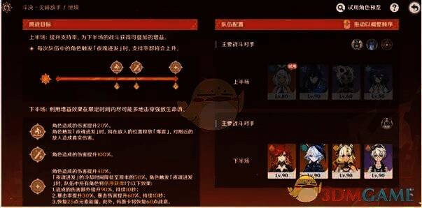 场地增益展示画面