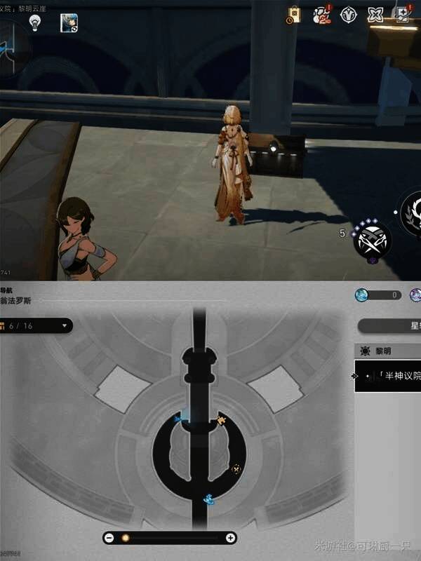 左侧环廊&主路宝箱位置图1