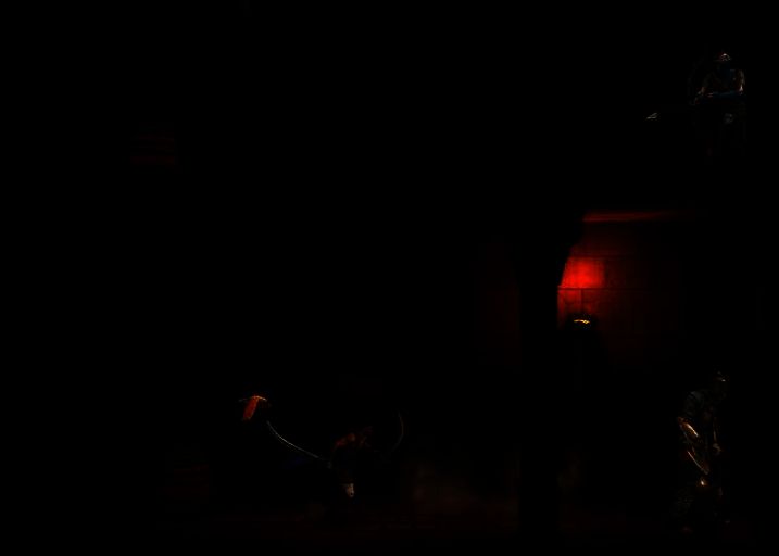 获取护符后左侧两个护卫的场景图片