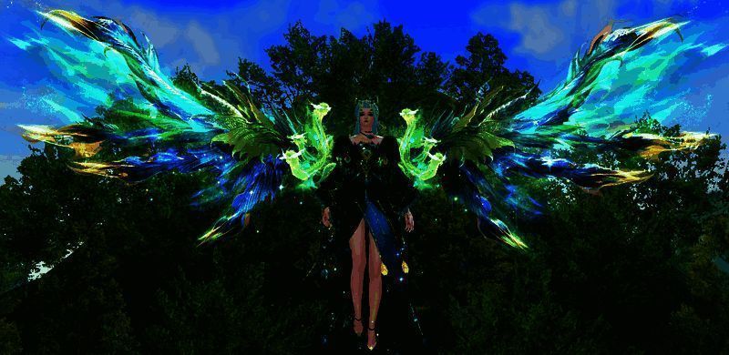 蜃海龙吟羽翼展示图1