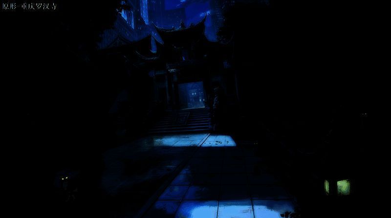 川渝地区风貌与游戏场景对比图