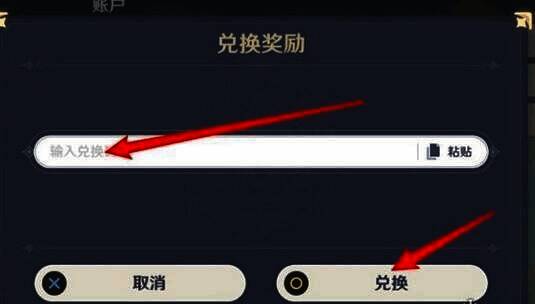 游戏中兑换码操作界面2