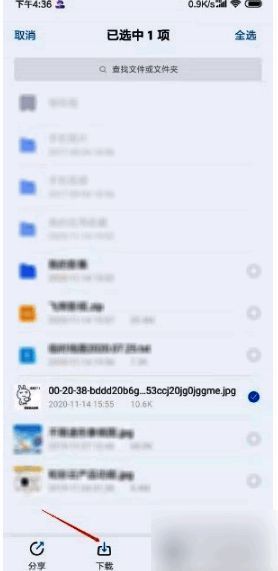 下载选项点击图