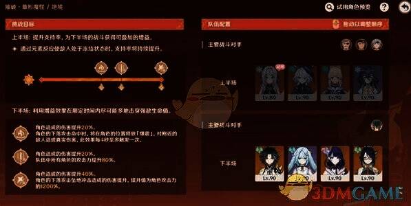 阵容推荐相关说明图