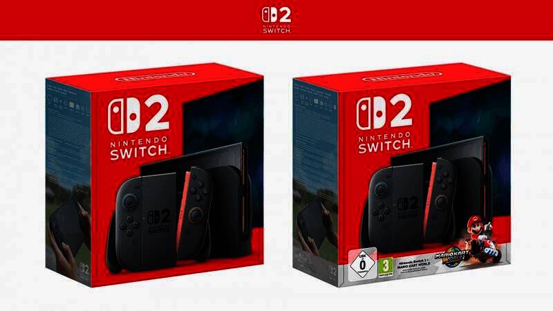 任天堂Switch 2外包装封面（含《马里奥赛车：世界》捆绑版）
